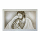 Capezzale moderno dipinto a mano su tela in cotone "Luce Sacra" 110x65