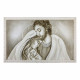 Capezzale moderno dipinto a mano su tela in cotone "Luce Sacra" 110x65