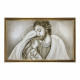 Capezzale moderno dipinto a mano su tela in cotone "Luce Sacra" 110x65