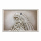 Capezzale moderno dipinto a mano su tela in cotone "Maria" 110x65
