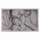Capezzale moderno dipinto su tela Abbraccio 110x65