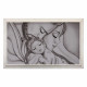 Capezzale moderno dipinto su tela Abbraccio 110x65