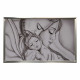 Capezzale moderno dipinto su tela Abbraccio 110x65