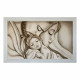 Capezzale moderno dipinto su tela Abbraccio 110x65