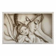Capezzale moderno dipinto su tela Abbraccio 110x65