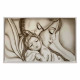 Capezzale moderno dipinto su tela Abbraccio 110x65