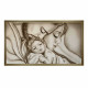 Capezzale moderno dipinto su tela Abbraccio 110x65