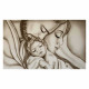 Capezzale moderno dipinto su tela Abbraccio 110x65