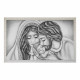 Capezzale sacra famiglia dipinta a mano su tela "Nido d'Amore Romantico" 110x65