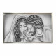 Capezzale sacra famiglia dipinta a mano su tela "Nido d'Amore Romantico" 110x65
