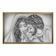 Capezzale sacra famiglia dipinta a mano su tela "Nido d'Amore Romantico" 110x65