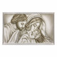 Capletto moderno con la sacra famiglia Forza 110x65 con decori bianchi