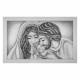 Capoletto con la sacra famiglia dipinta su tela Nido d'Amore Romantico 110x65