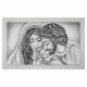 Capoletto con la sacra famiglia dipinta su tela Nido d'Amore Romantico 110x65