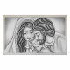 Capoletto con la sacra famiglia dipinta su tela Nido d'Amore Romantico 110x65