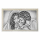 Capoletto con la sacra famiglia dipinta su tela Nido d'Amore Romantico 110x65