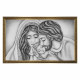 Capoletto con la sacra famiglia dipinta su tela Nido d'Amore Romantico 110x65