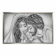 Capoletto con la sacra famiglia dipinta su tela Nido d'Amore Romantico 110x65