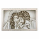 Capoletto con la sacra famiglia dipinta su tela Nido d'Amore Romantico 110x65