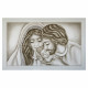 Capoletto con la sacra famiglia dipinta su tela Nido d'Amore Romantico 110x65