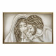 Capoletto con la sacra famiglia dipinta su tela Nido d'Amore Romantico 110x65