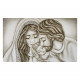 Capoletto con la sacra famiglia dipinta su tela Nido d'Amore Romantico 110x65
