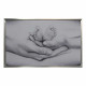 Capoletto moderno con la sacra famiglia dipinta su tela Different Family 110x65