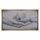 Capoletto moderno con la sacra famiglia dipinta su tela Different Family 110x65