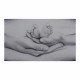 Capoletto moderno con la sacra famiglia dipinta su tela Different Family 110x65