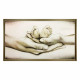Capoletto moderno con la sacra famiglia dipinta su tela Different Family 110x65