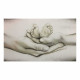 Capoletto moderno con la sacra famiglia dipinta su tela Different Family 110x65