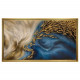 Quadro astratto dipinto a mano Terra e Mare in Danza 120x80