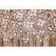 Quadro con fiori acrilico su tela Bouquet 130x70