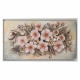 Quadro con fiori dipinto a mano Fiore in Fiore 130x70
