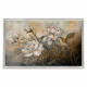 Quadro con fiori dipinto su tela di cotone Notte di Petali 120x80