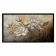 Quadro con fiori dipinto su tela di cotone Notte di Petali 120x80
