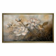 Quadro con fiori dipinto su tela di cotone Notte di Petali 120x80