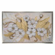 Quadro con fiori dipinto su tela Pink Palette 130x70