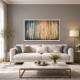 Quadro con fiorni su tela dipinta a mano Sogno Floreale 150x80