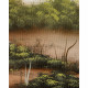 Quadro con paesaggio acrilico su tela Amore Secolare 120x80