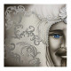 Quadro dipinto a mano Mori King 80x80 set 2 pezzi