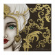 Quadro dipinto a mano Mori King 80x80 set 2 pezzi