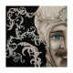 Quadro dipinto a mano Mori King 80x80 set 2 pezzi