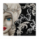 Quadro dipinto a mano Mori King 80x80 set 2 pezzi
