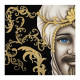 Quadro dipinto a mano Mori King 80x80 set 2 pezzi