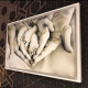 Quadro dipinto a mano su tela per camera da letto "Family Heart" 110x65
