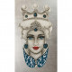 Quadro dipinto a mano Teste di Moro Crown 65x110 set 2 pezzi