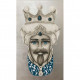 Quadro dipinto a mano Teste di Moro Crown 65x110 set 2 pezzi