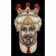 Quadro dipinto a mano Teste di Moro Crown 65x110 set 2 pezzi