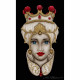 Quadro dipinto a mano Teste di Moro Crown 65x110 set 2 pezzi